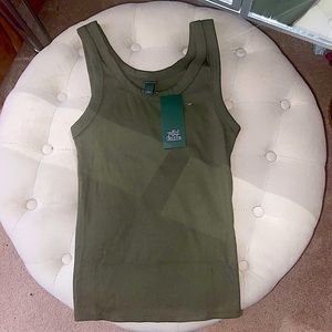 navy green tank top from Wild Fable